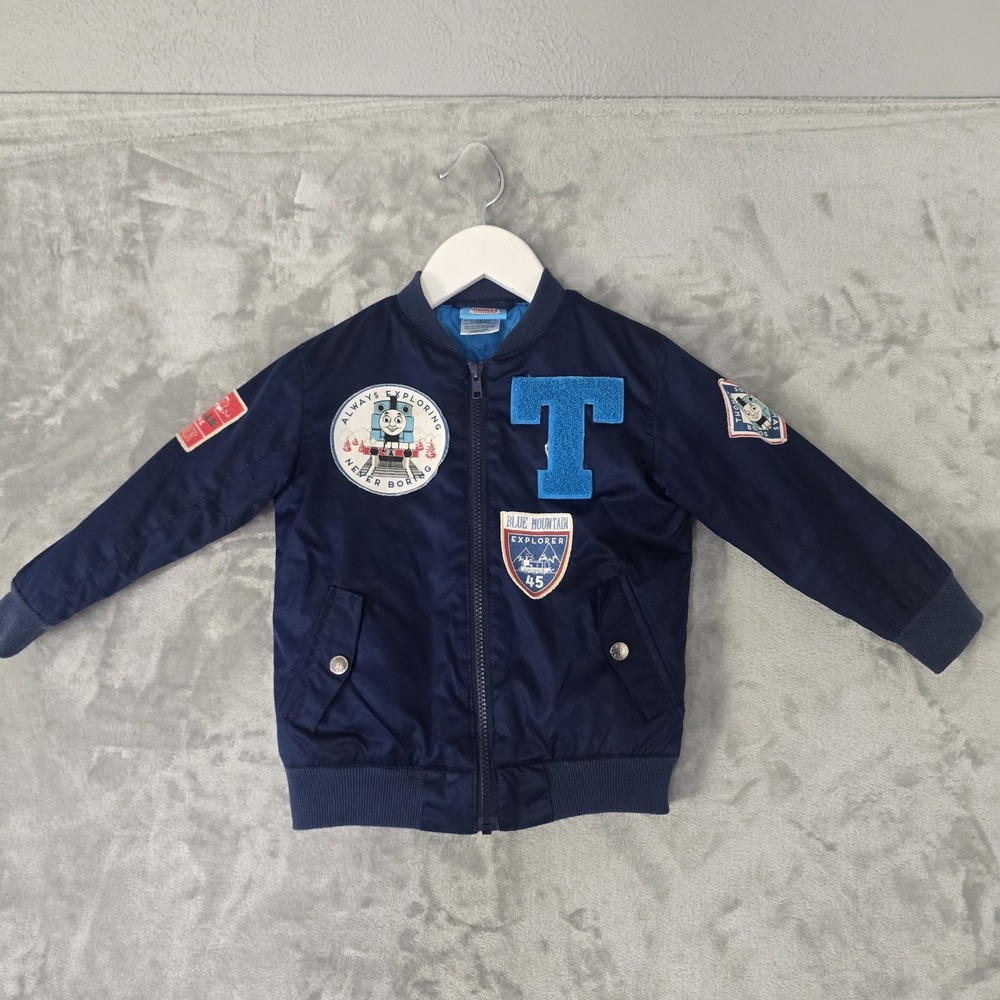Thomas Train Engine Puffer Jacket Thomas & Friends Kids Toddler 4T Blue